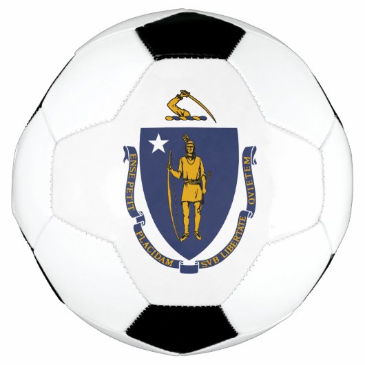 Massachusetts State Flag Voetbal (Voorkant)