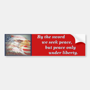 Massachusetts State Motto Bumpersticker