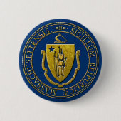Massachusetts State Seal Button (Voorkant)