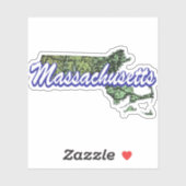 Massachusetts Sticker (Vel)