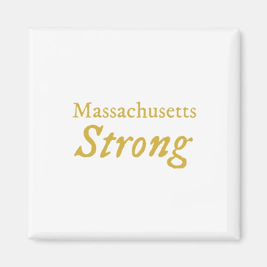 Massachusetts Strong Magneet (Voorkant)