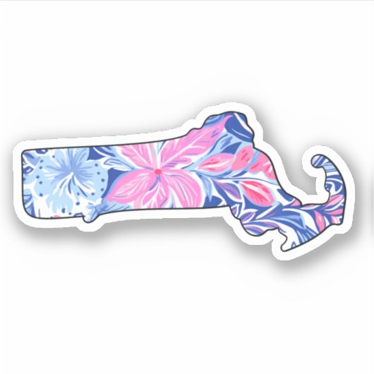 Massachusetts - Summer Sticker - Lilly Inspired (Voorkant)