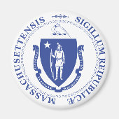 Massachusetts-teken Magneet (Voorkant)