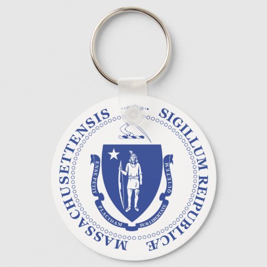 Massachusetts-teken Sleutelhanger (Voorkant)