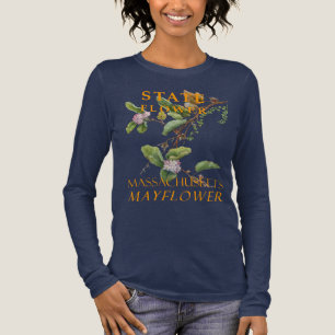 Massachusetts Territorium Bloem De Mayflower Tri-Blend Shirt