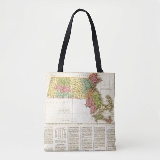 Massachusetts US Tote Bag (Voorkant)