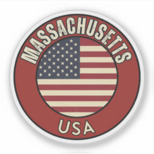 Massachusetts Verenigde Staten van Amerika Sticker