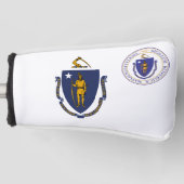 Massachusetts vlag golfheadcover (Voorkant)