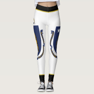 Massachusetts vlag leggings