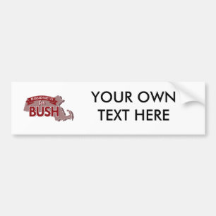 MASSACHUSETTS VOOR BUSH -.png Bumpersticker