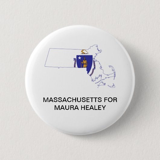 MASSACHUSETTS VOOR Maura Healey GOVERNOR Button (Voorkant)