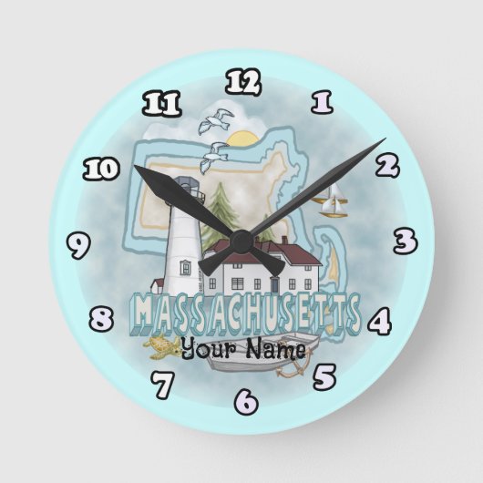 Massachusetts Vuurtoren klok (Voorkant)