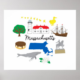Massachusetts Wall Art Print