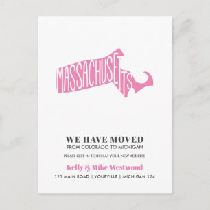 MASSACHUSETTS We hebben het nieuwe adres Nieuwe St Briefkaart