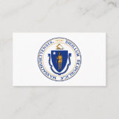 Massachusetts Zegel, Zegel van Massachusetts Visitekaartje (Voorkant)
