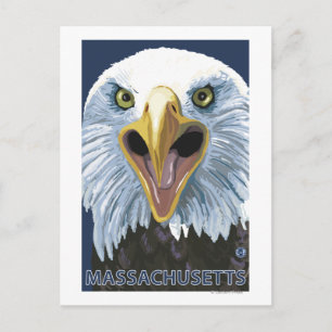 MassachusettsEagle Up Close Briefkaart