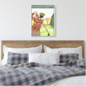 MassachusettsGolfing Scene Canvas Afdruk (Insitu (Slaapkamer))