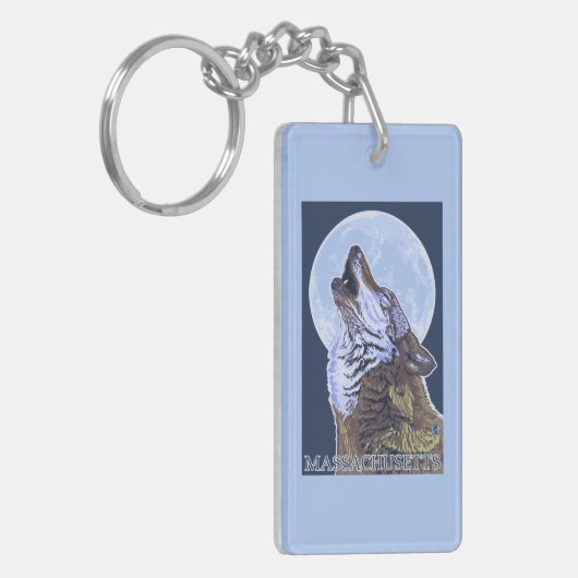 MassachusettsHowling Wolf Sleutelhanger (Voorkant Links)