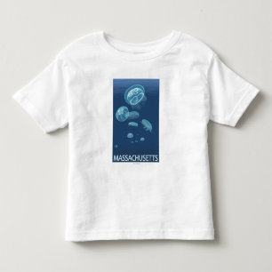 MassachusettsJellyfish Scene Kinder Shirts