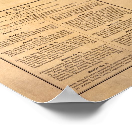 MassachusettsPanoramic MapMassachusetts Poster (Hoek)