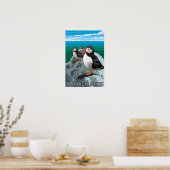MassachusettsPuffins Scene Poster (Keuken)
