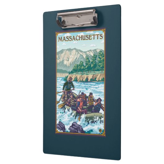 MassachusettsRiver Rafting Scene Klembord (Links)