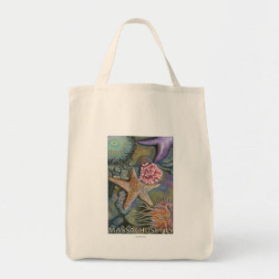 MassachusettsTidepool Scene Tote Bag