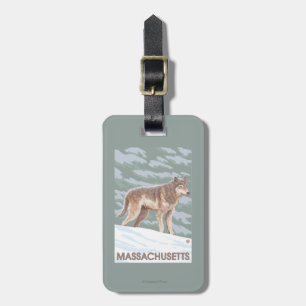 MassachusettsWolf Scene Bagagelabel
