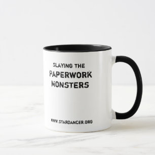 Massacre de la tasse de monstre d'écritures