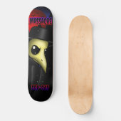 Massacre: Schatbord van Plague Doctor Skateboard (Voorkant)