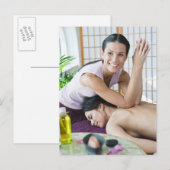 Massage 2 spa briefkaart (Voorkant / Achterkant)