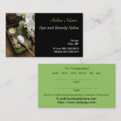 massage beauté spa bien-être Salon Carte de visite (Devant / Derrière)