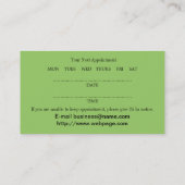 massage beauté spa bien-être Salon Carte de visite (Dos)