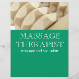Massage en therapeut flyer