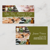Massage et Carte de visite Spa (Devant / Derrière)