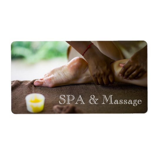 Massage Etiket (Voorkant)