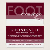 MASSAGE FOOT carte cadeau superposition (Devant & derrière)