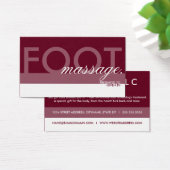 MASSAGE FOOT carte cadeau superposition (Bureau)
