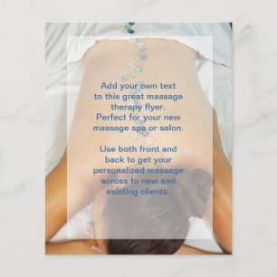 Massage foto van Beach Glass Stones Flyer