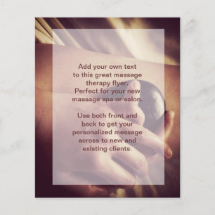 Massage foto van Hot Stone Flyer