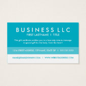 MASSAGE GRATUIT couverture de carte cadeau (Dos)