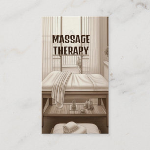 Massage kamer massage therapeut visitekaartje