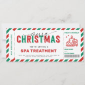 Massage kerstmis met cadeaubon (Voorkant)