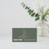 Massage Logo, Massage Therapeut Visitekaartje (Staand voorkant)