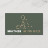 Massage Logo, Massage Therapeut Visitekaartje (Voorkant)