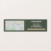 Massage Logo, massagetherapeut, Parlor Loyalty Visitekaartjes (Binnenkant ongevouwen)