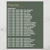 Massage Logo, massagetherapie, massageparlor Flyer (Achterkant)