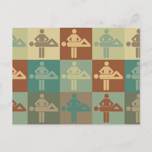 Massage Pop Art Briefkaart (Voorkant)