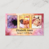 Massage Reiki Carte de visite photo de guérison (Devant)