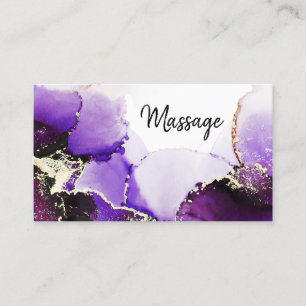 *~* Massage Reiki Hair Nails Lashes Paarse Gold Visitekaartje
